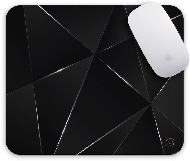 Oriday Productivity Mouse Pad, Gaming Mouse Pad Custom, Inspirational and Motivational Design for Women (Black Chic) - Image 1